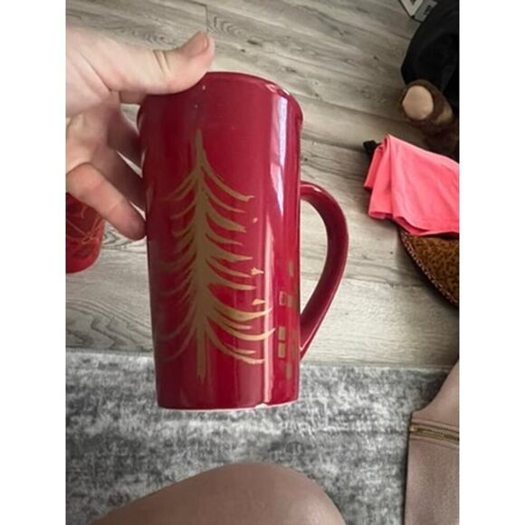 Set of Starbucks tall holiday mugs w handle Christmas festive holiday coffee cup - Picture 4 of 11